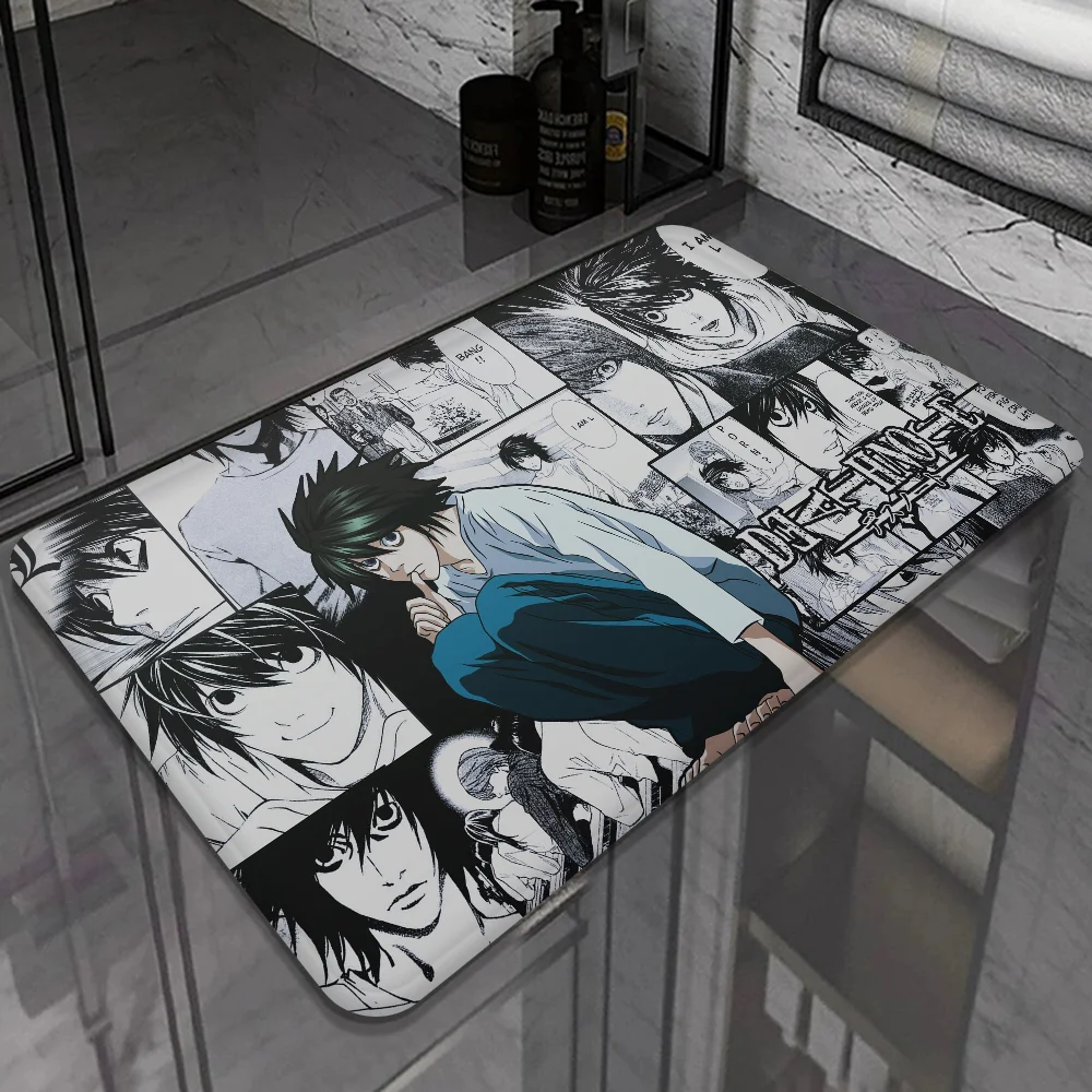 Anime Manga Death Note Bathroom Mat Kids Room Bedroom Decoration Balcony Anti-Slip Doormat Living Room Welcome Rug