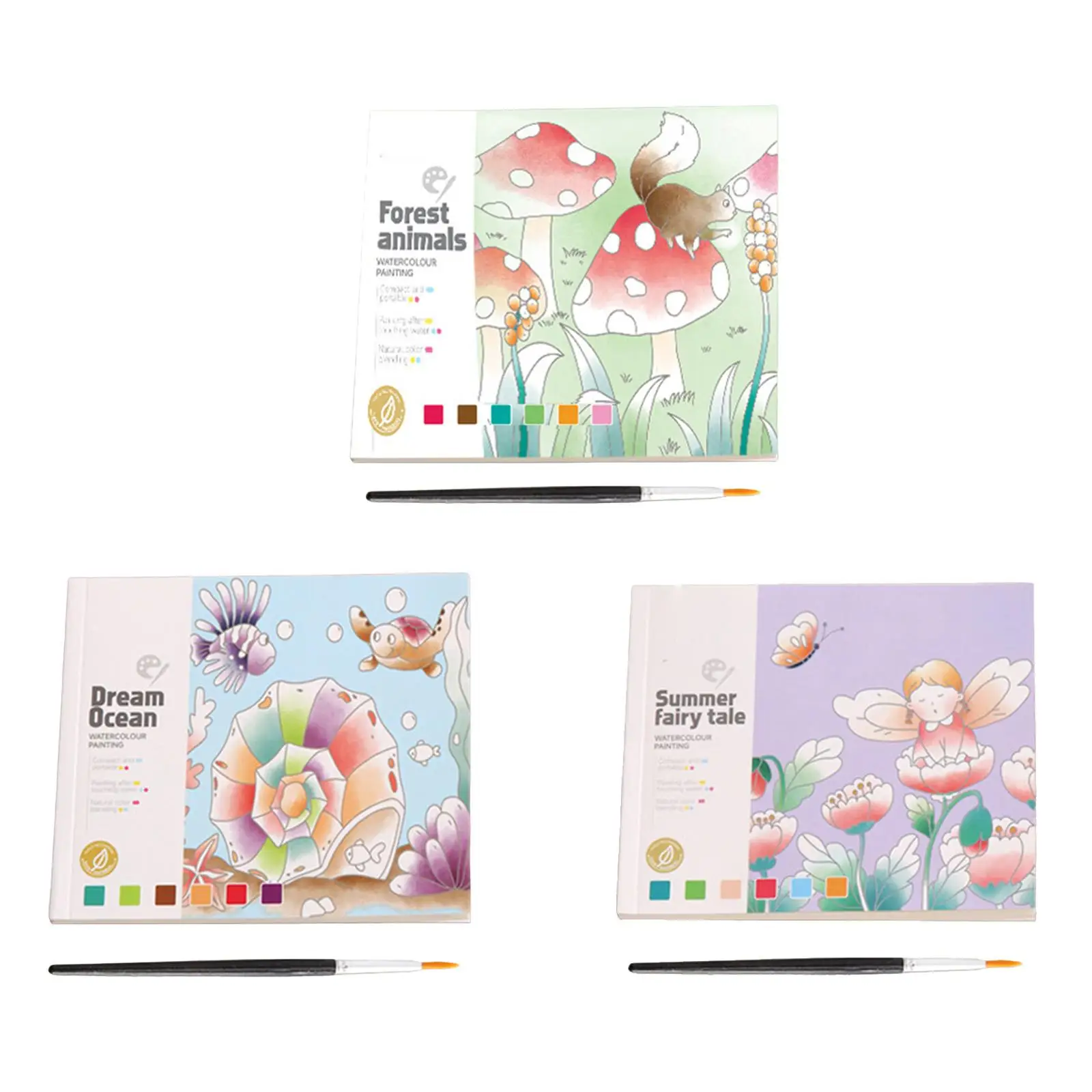 Libro de pintura de acuarela, juguete de dibujo que mejora la creatividad y la concentración para niños