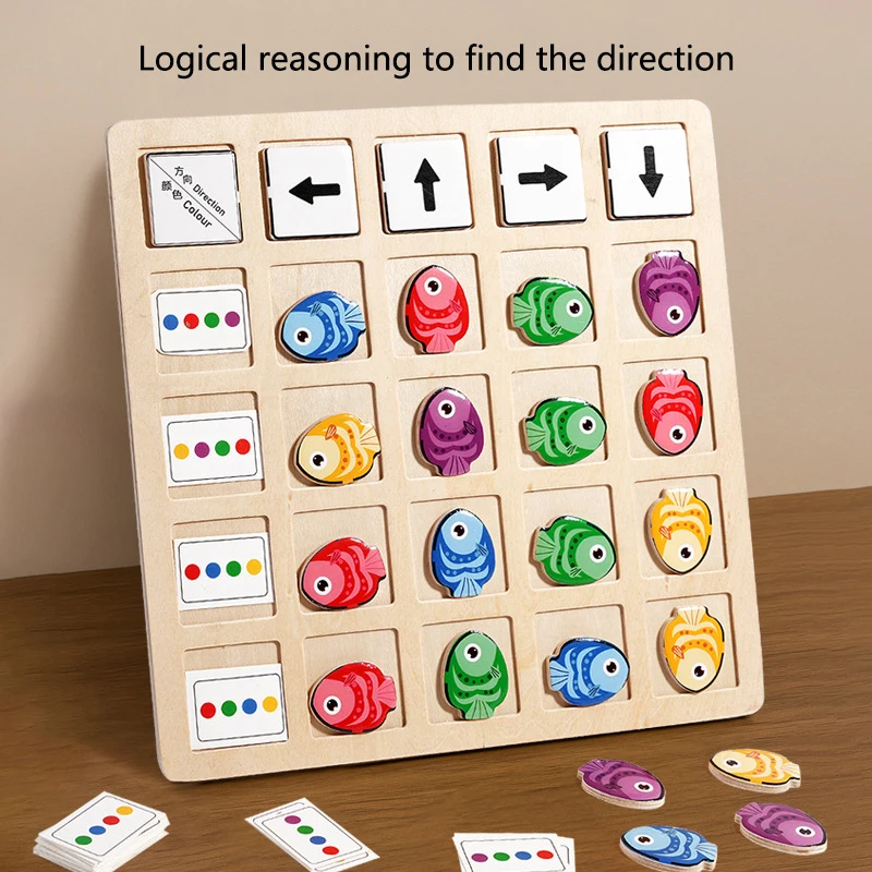 Montessori-Inspired Wooden Table Games for Kids; Color Battle Toy for Early Education; Ideal Children's Gift.