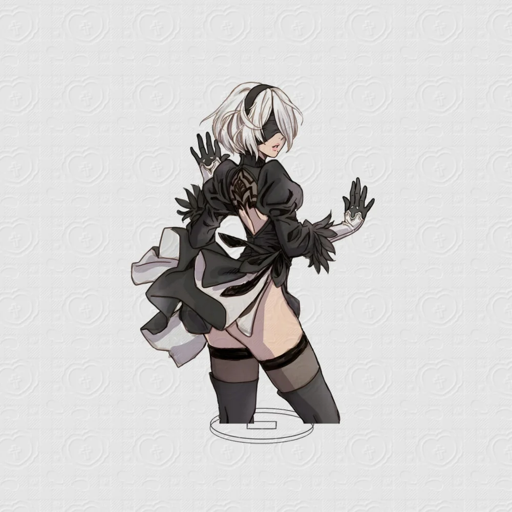 10 سنتيمتر لعبة NieR: ورشة أوتوماتا الاكريليك حامل نموذج تأثيري شخصيات سحرية حلية اكسسوارات عيد الميلاد جمع الهدايا