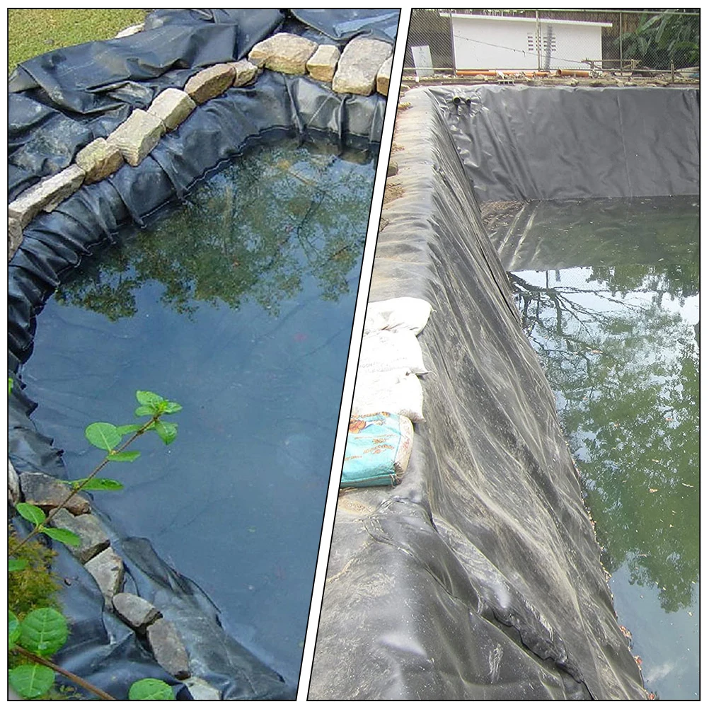 

250Cmx300Cm Liner Hdpe Waterproof Membrane Outdoor Fish Underlayment Backyard Pond Liner Large Pond Insert Landscape Water