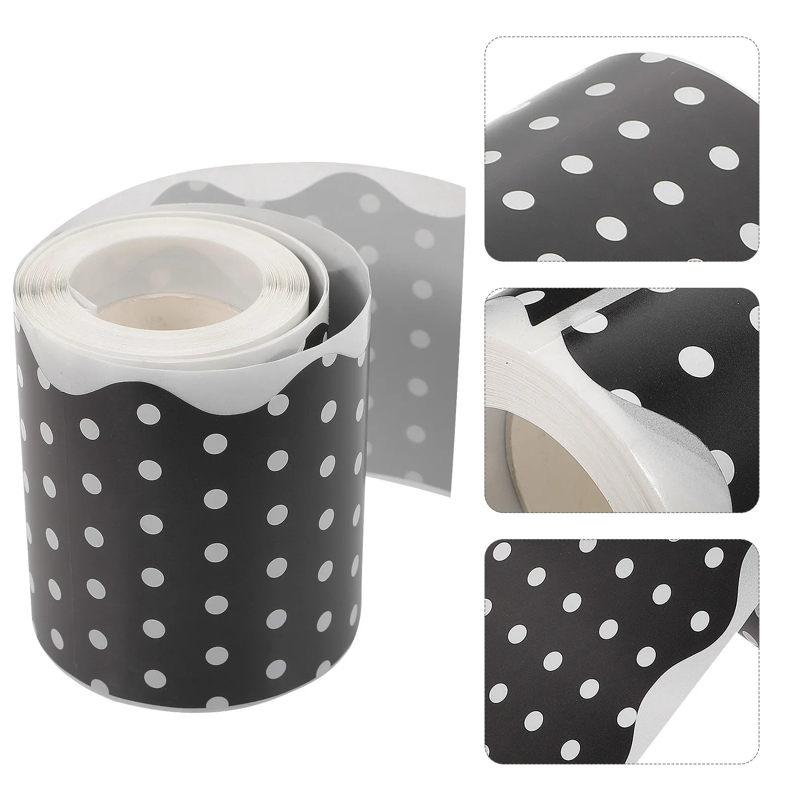 

1 Dot Border Sticker Classroom Decorative Trim Bulletin Board Adhesive Removable Lovely Blackboard Sticker Paper