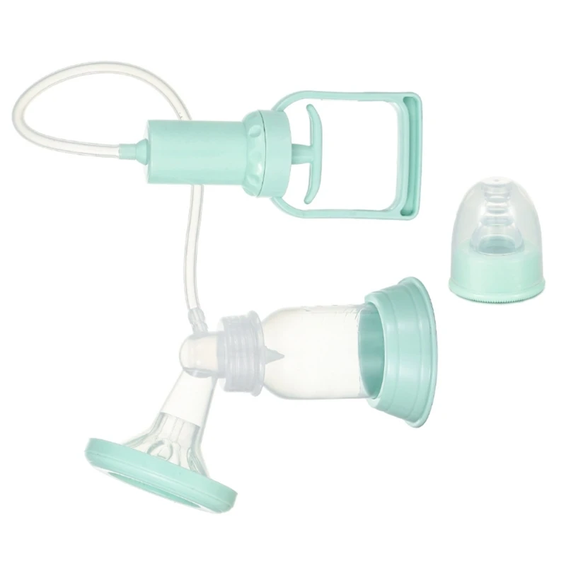 Manual Breast & Feeding Bottle Set Portable Handheld Breast Easy Use Without Batteries Needed Milk Collector