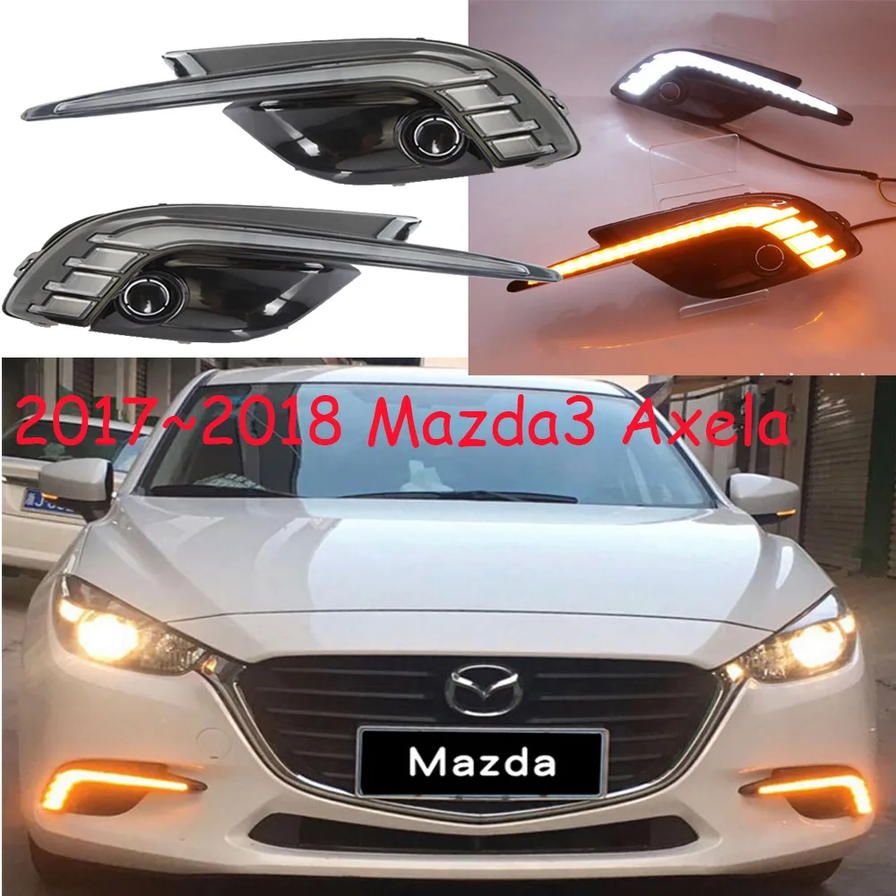 2017~2018y car bumper headlamp for mazda3 Axela daytime Light LED DRL headlight for mazda 3 Axela fog light,Axela headlight