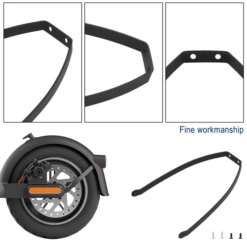 AEF5-Staffa parafango per Xiaomi 4 Mi4 Pro Scooter elettrico Ruota posteriore Splash Parafango Staffa con viti di ricambio