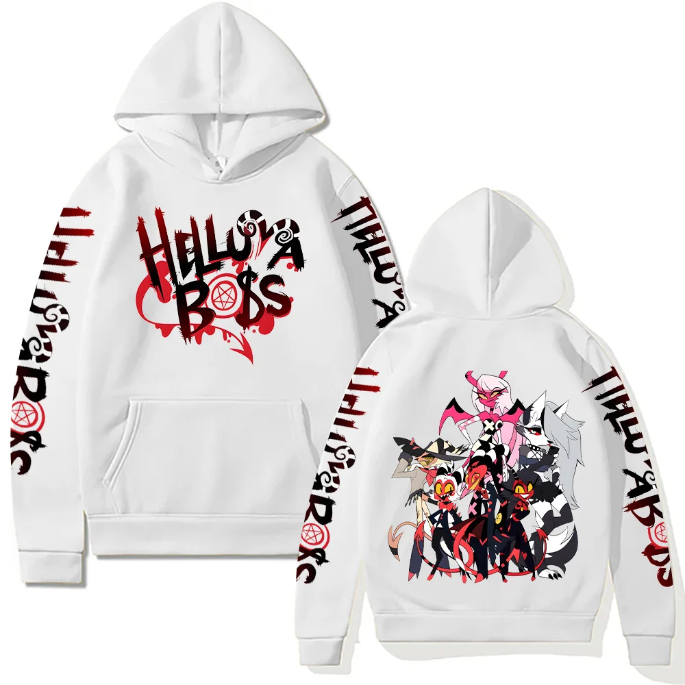 

New Trends Y2k Aesthetic Anime Sweatshirt Unisex Loose Hip Hop Helluva Boss Hoodies Streetwear Vintage Harajuku Pullovers Casual