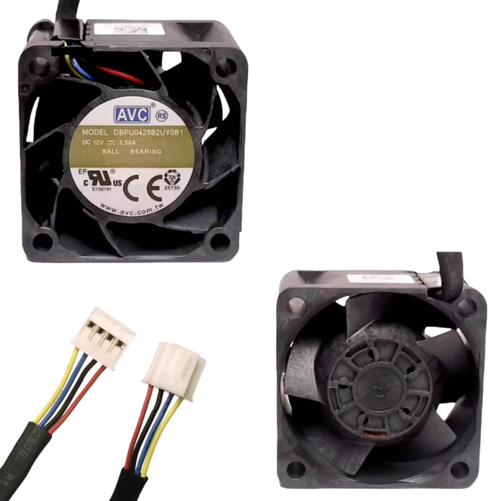 33000RPM RC Booster Fan  DBPU0428B2U 40x40x28mm 12V 3.5A 42W Server Cooling Fan Dual Ball Bearing PWM Tacho for 1U PSU Network
