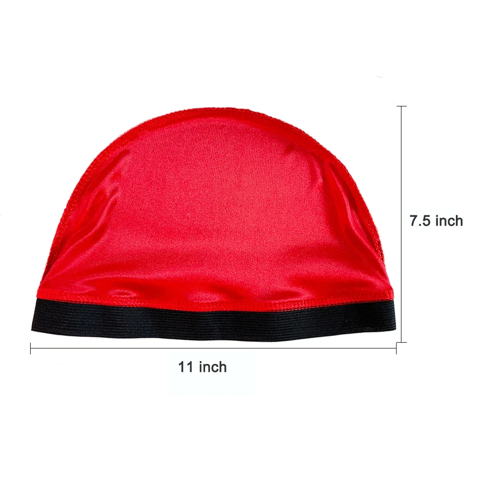 4PCS Silky Dome Wave Cap 2024 New Uniex Silky Dome Cap For Men Wig Cap Night Sleep Headcover Beanie Bonnet Hair Accessories