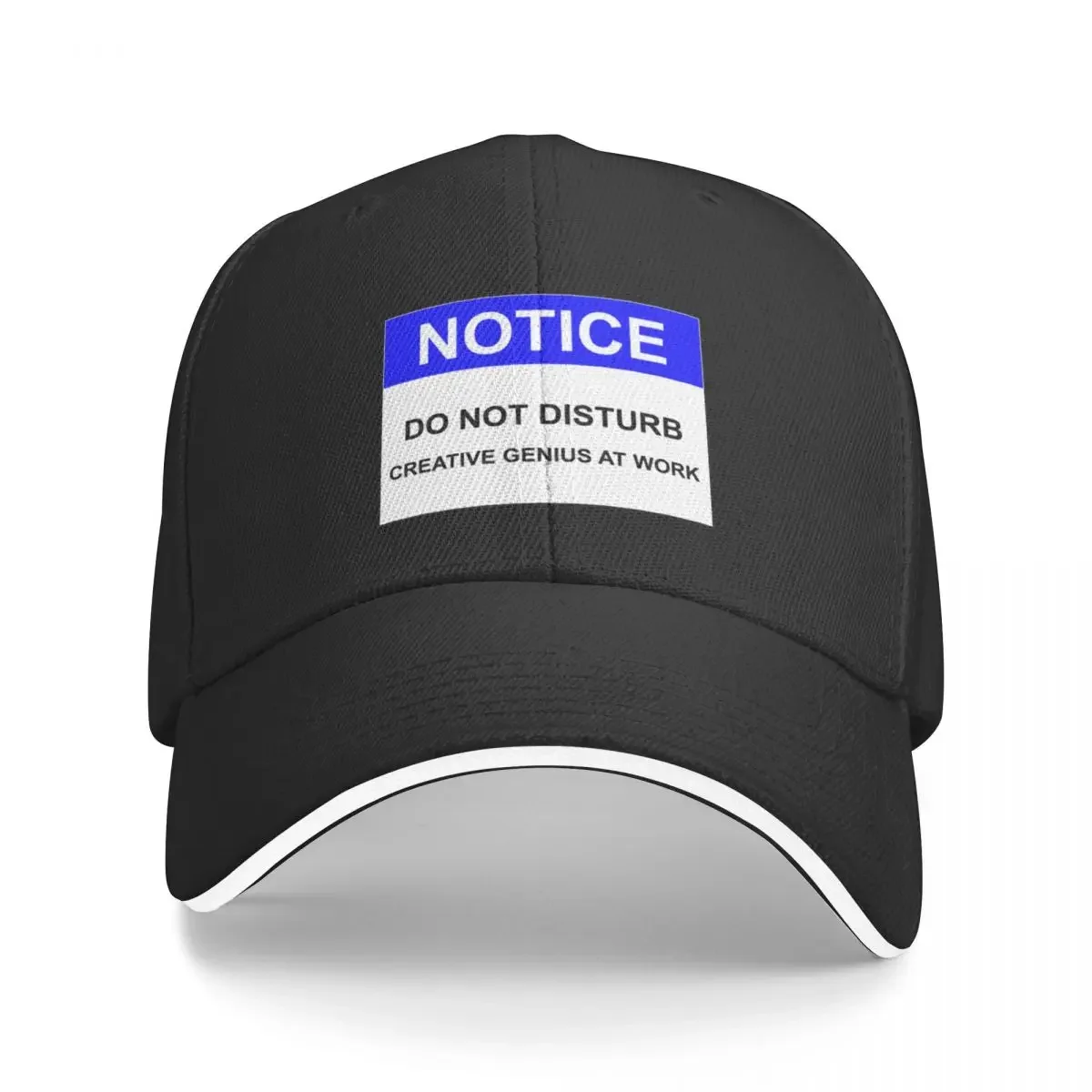 NOTICE: DO NOT DISTURB, CREATIVE GENIUS AT WORK Baseball Cap Bobble Hat Beach Vintage Caps For Men Women's