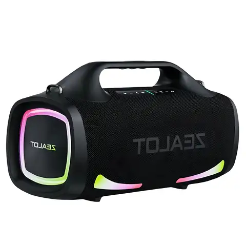Altoparlante wireless Zealot S79 da 100 W, altoparlante subwoofer portatile da esterno, qualità audio Hi-Fi, doppio abbinamento, ricarica rapida, 24000 mAh.