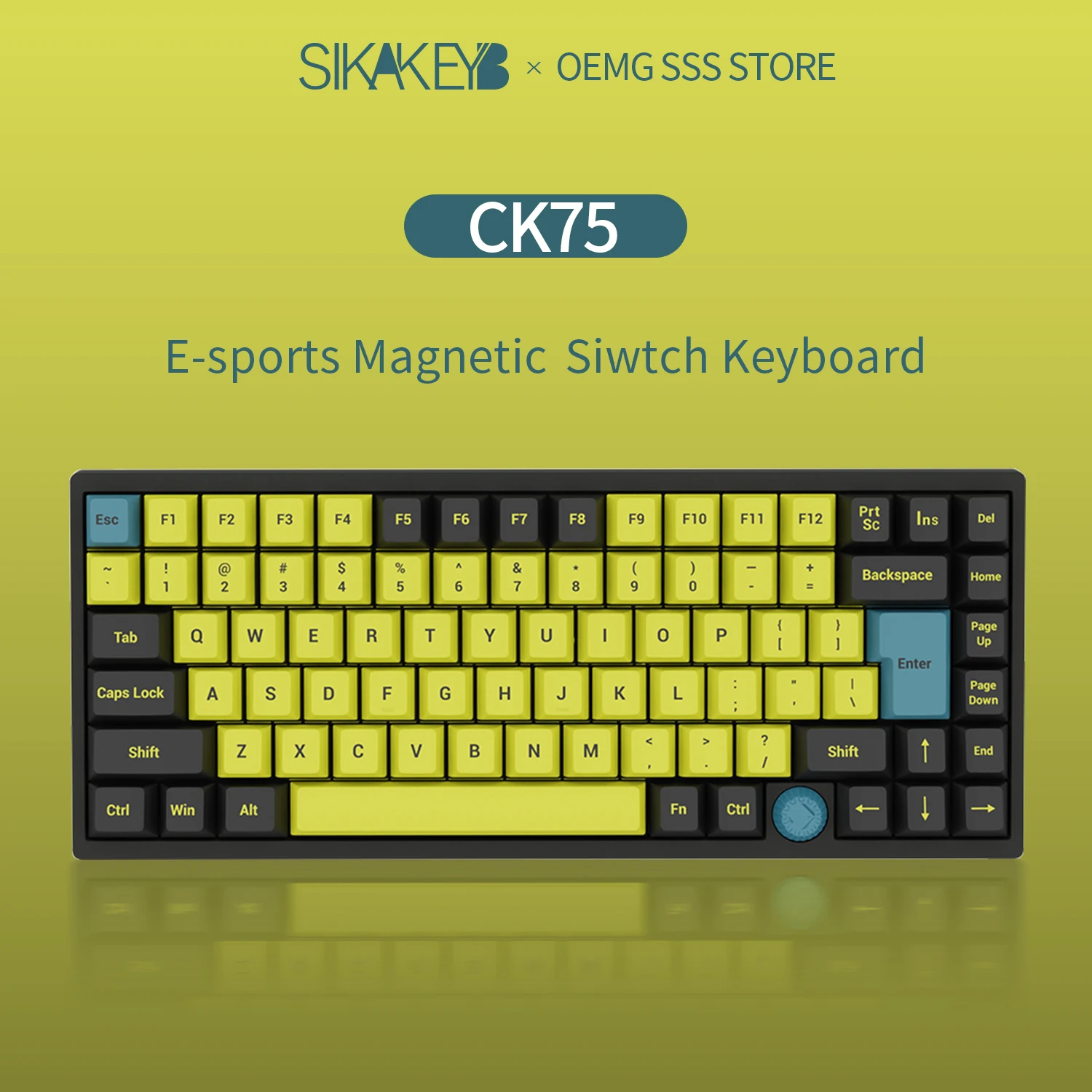 

SIKAKEYB Castle New CK75 83-Key Gaming Magnetic Keyboard RT Magnetic No-Setup Pre-Travel HM Drive