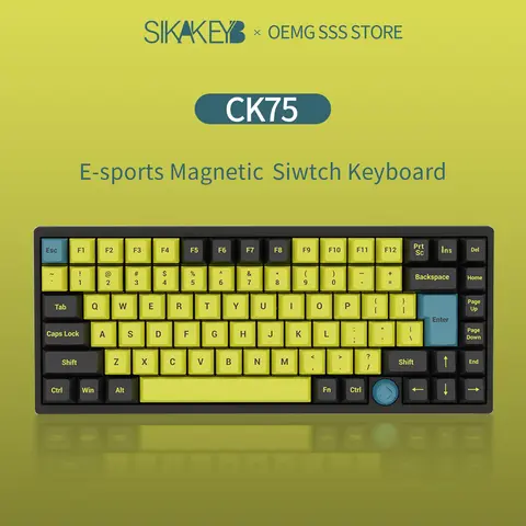 SIKAKEYB Castle nouveau clavier magnétique de jeu CK75 83 touches RT magnétique sans configuration lecteur HM de pré-voyage