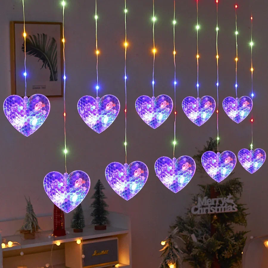 

Holiday LED String Light Fairy Colorful Light 8 Modes EU plug Outdoor Garden Wedding Home Room Christmas Decoration Lamp