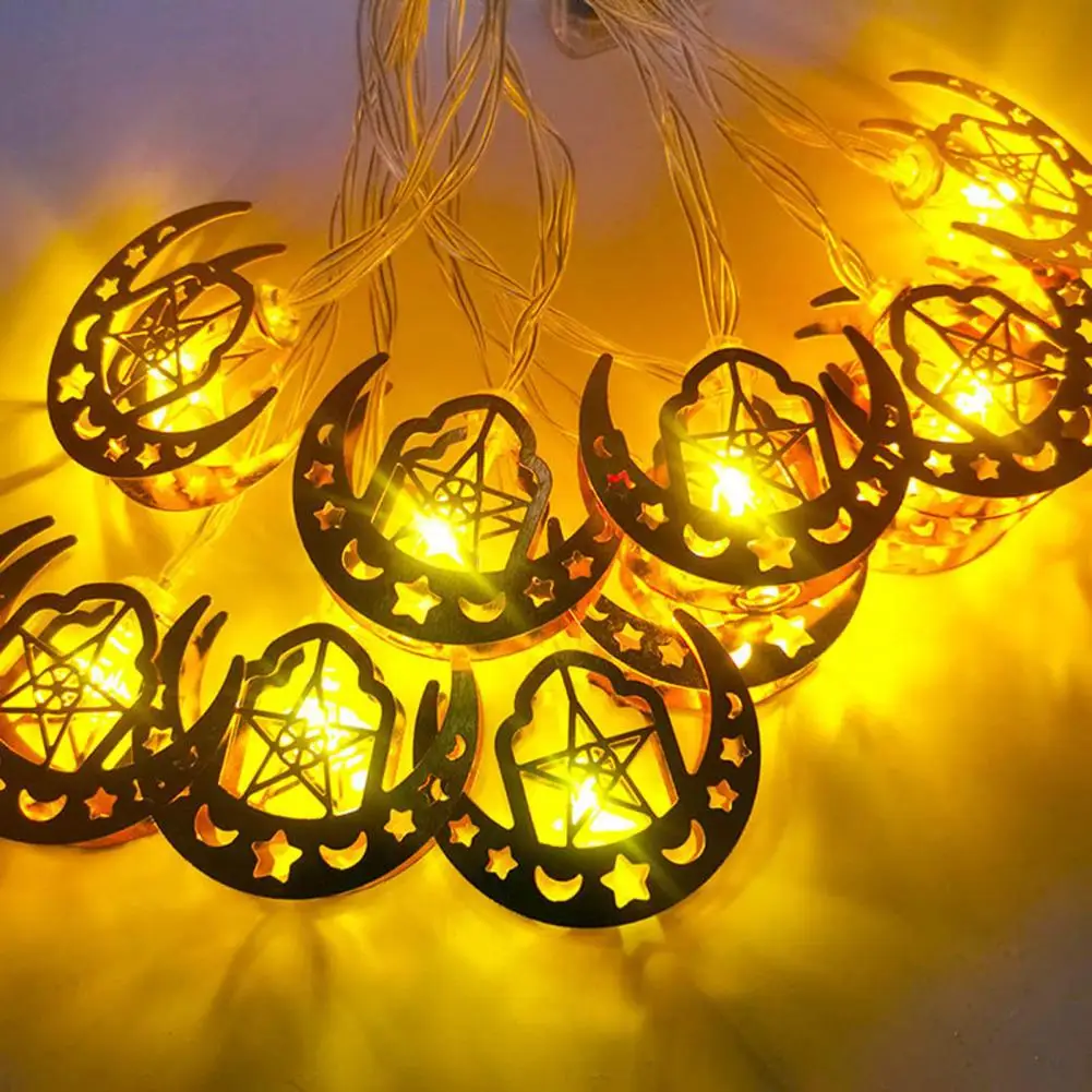 

Led String Light Ramadan Eid String Light Party Ornament Shape Led Lamp with Ultra-bright Fairy Lights Battery for Low-power