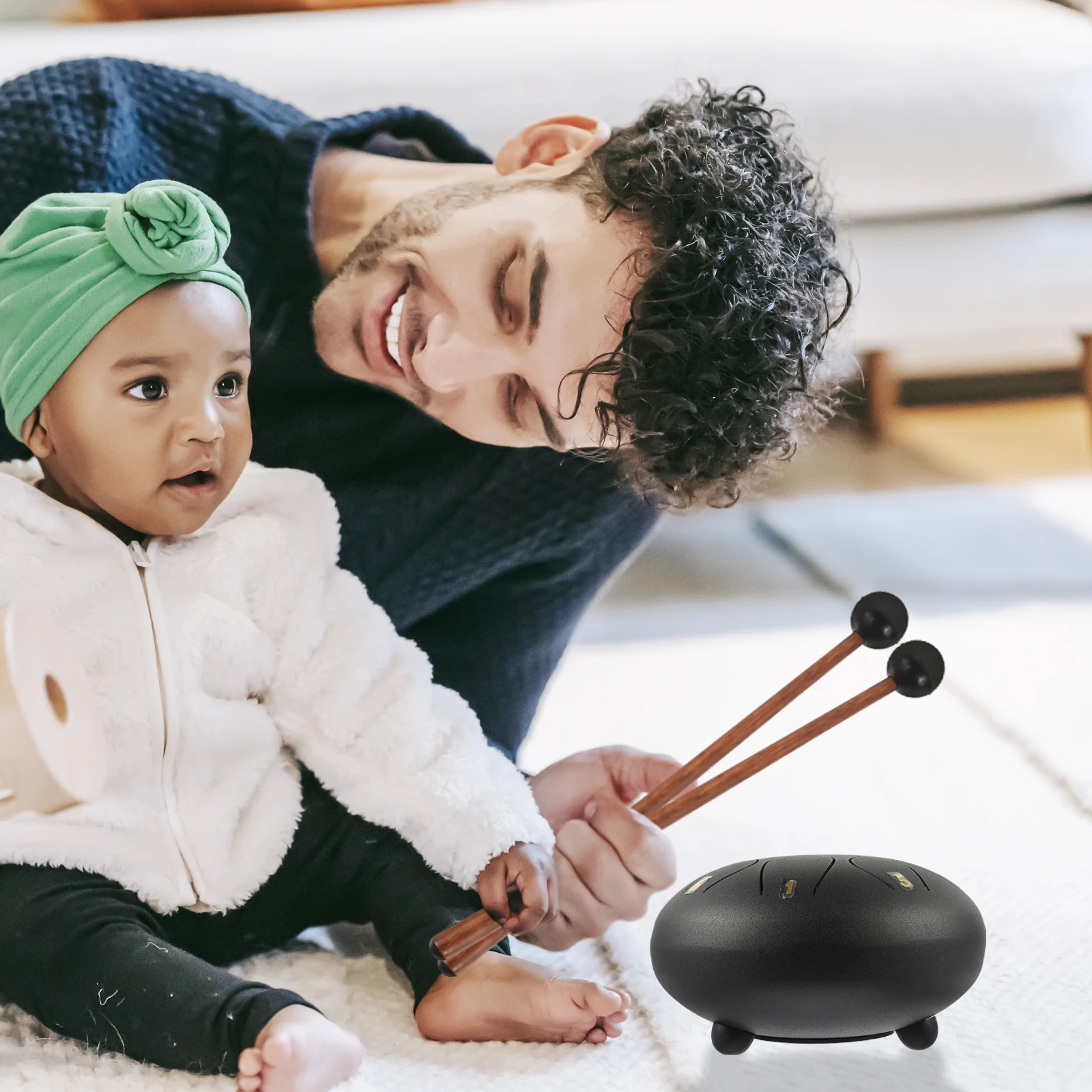 

6 Inch Musical Instruments Mini Ethereal Steel Tongue Yoga Gifts Metal Child Percussion Set Tongue Drum For H Drum