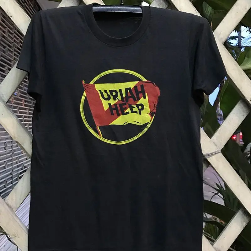

Uriah Heep Band Progressive Rock Heavy Metal Oversize Street Dance с коротким рукавом Шикарная мужская летняя хлопковая футболка в стиле хип-хоп