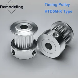 1PCS HTD5M 10T 12T 13T 14T Timing Pulley Bore 5/6/6.35/8mm Belt Width 10/15/20mm K-Type 5M Synchronous Wheel 3D Printer Parts
