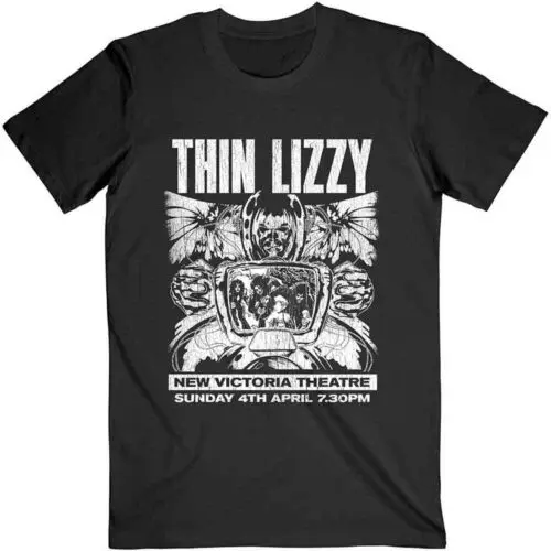 Thin Lizzy Jailbreak Flyer T-Shirt Black New