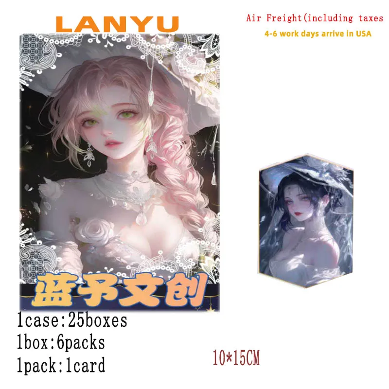 

Новые коллекционные карты Demon Slayer Wave1, акриловая цветная бумага LANYU, оригинальные различные процессы, изысканные игровые карты для детей