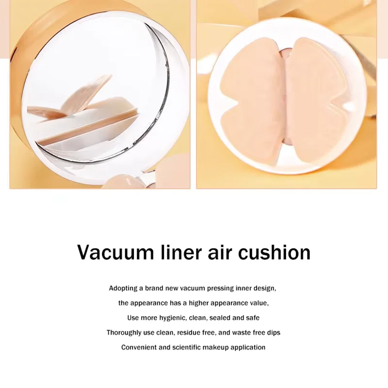 Cuscino d'aria BB Cream Fondotinta idratante Correttore Sbiancante Controllo olio Farfalla impermeabile Soffio di polvere Cosmetici per il trucco