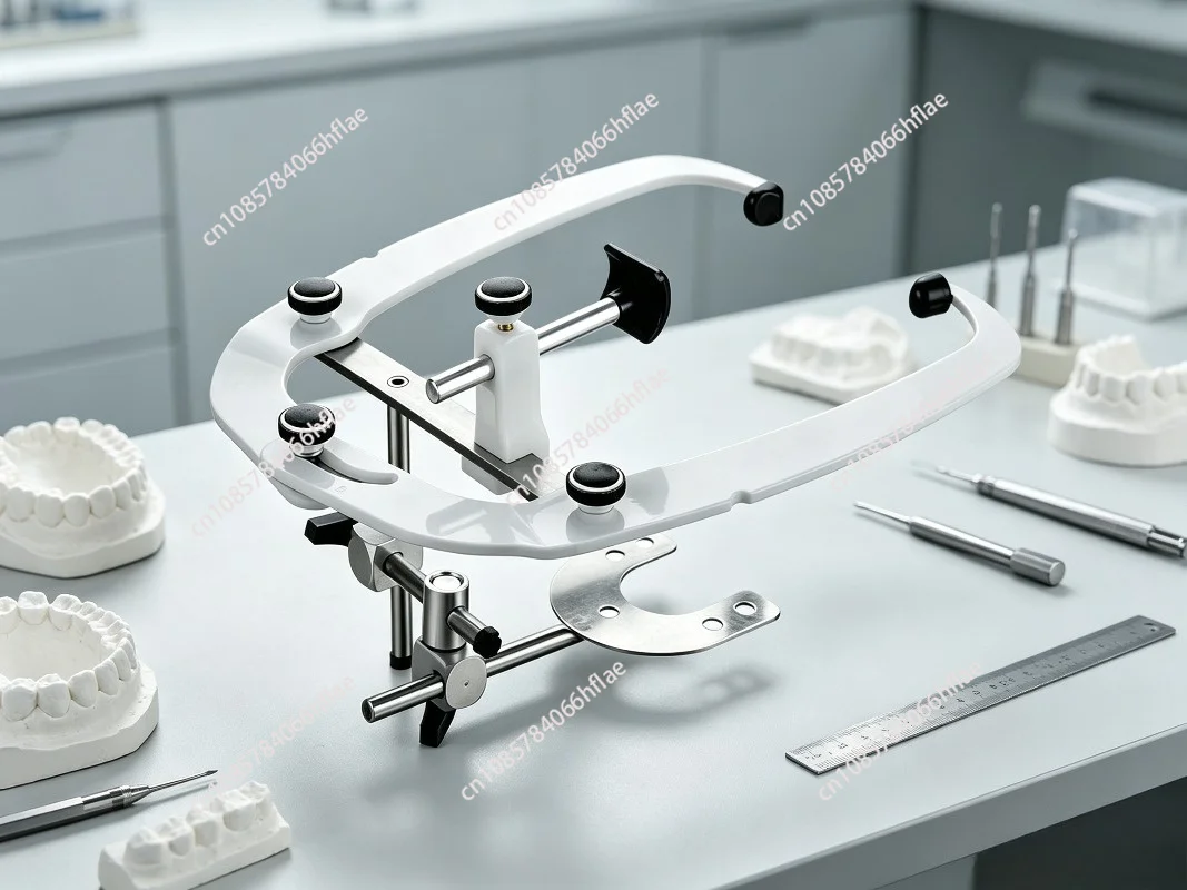 High Precision Arcon Type Semi-Adjustable Dental Articulator with Face Bow for Dental Lab Use