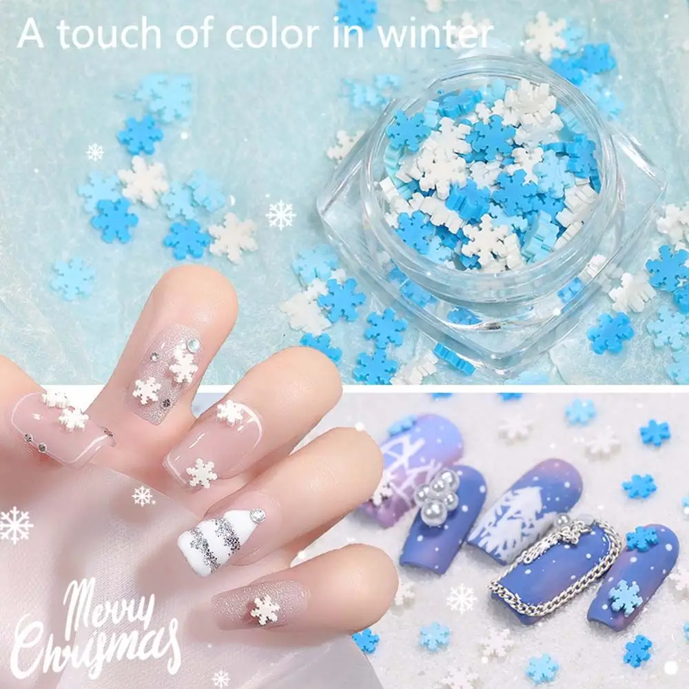 Temperamento coreano 3D copos de nieve escamas DIY decoración de uñas copos de nieve lentejuelas accesorios de manicura joyería artística de uñas