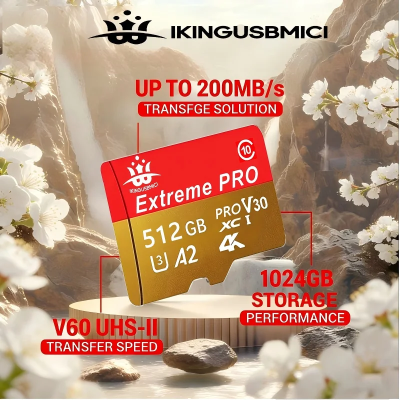 Premium High for Smartphone Flash Sd Fast Reliable U3 Durable Card Mini Quality Quality High Class Speed 10 32/64/128/256/512gb
