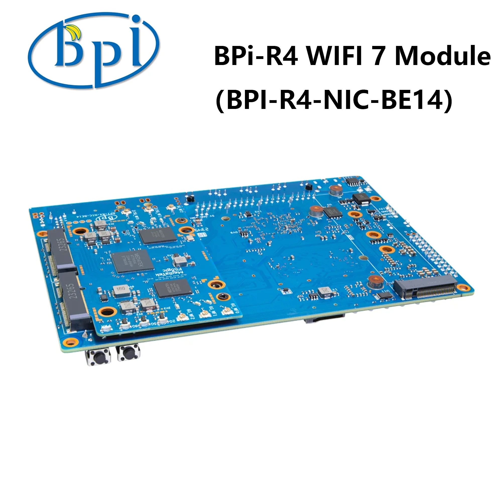 Imagem -06 - Banana pi r4 Wifi7 Module Bpi-r4-nic-be14 Acessórios para Bpi-r4 Antena Opcional