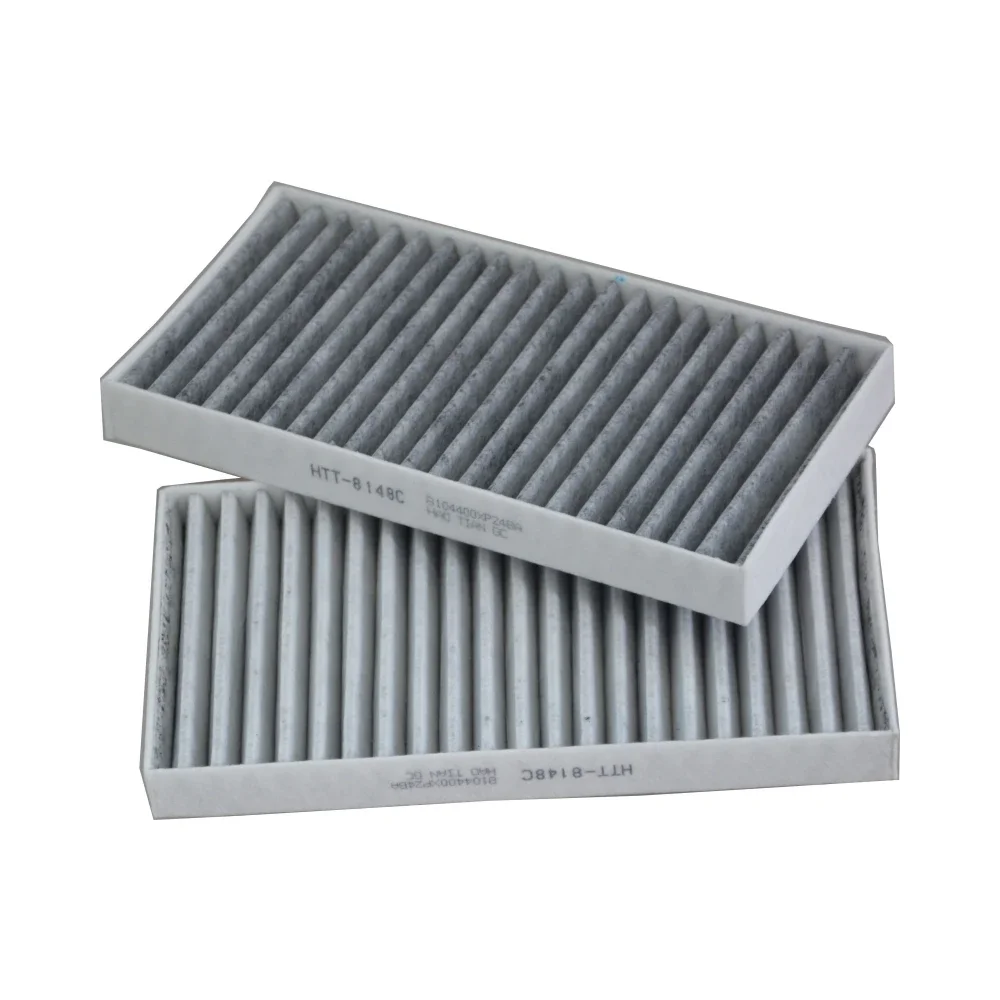 

2PCS Cabin Air Filter Conditioner For GREAT WALL FENGJUN 5 Pickup / WINGLE 6 CC1031/ Steed 7 EV Car Accessories 8104400XP24BA