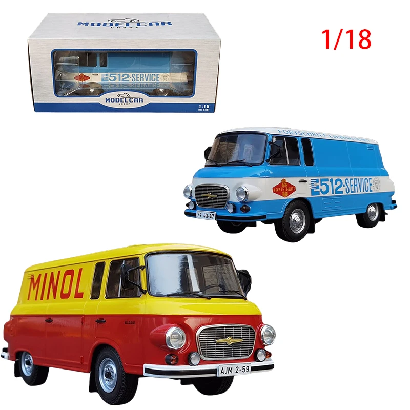 Diecast 1/18 Size Barkas B 1000 Model Car Classic Alloy Bus Model Collection Display Hobby Original Box