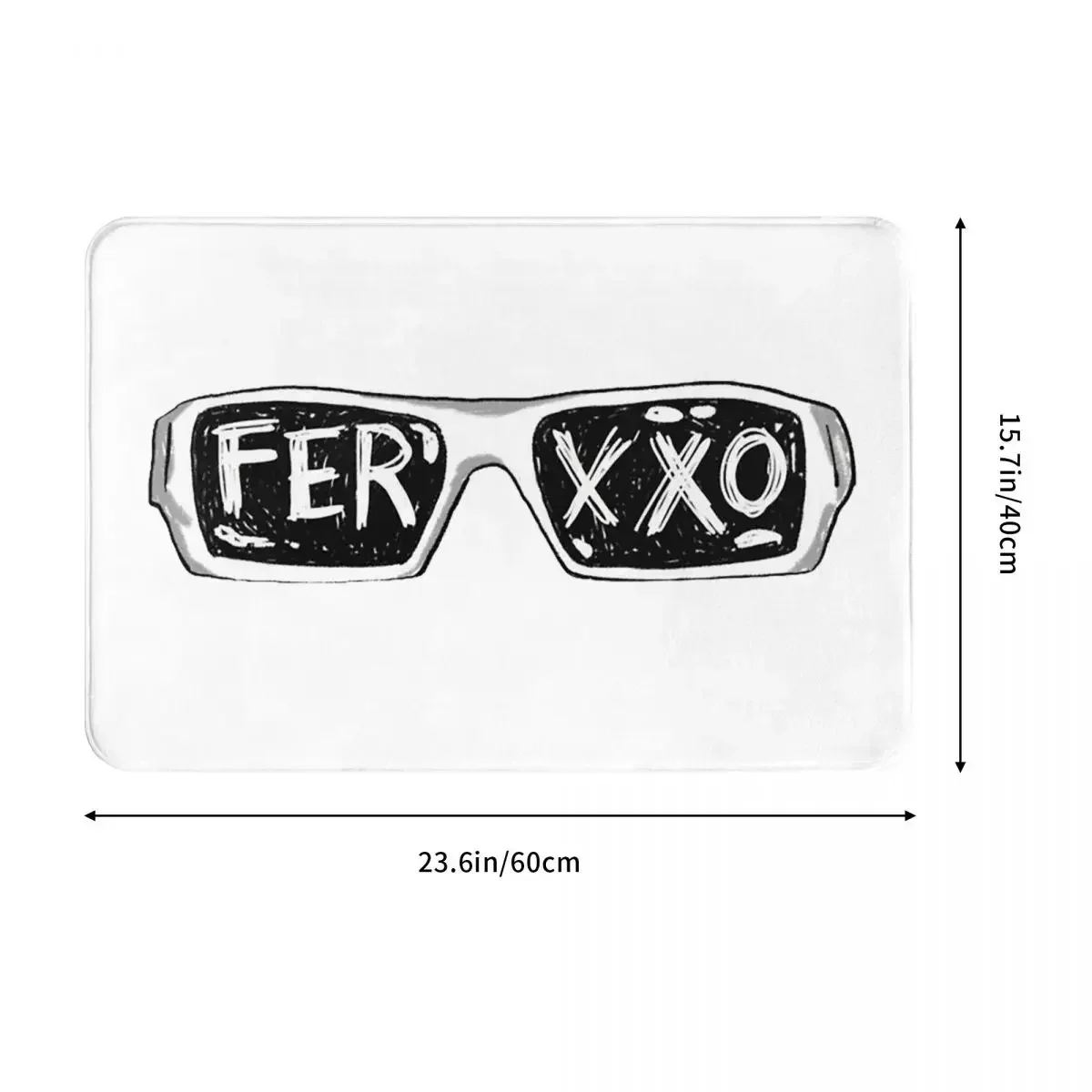 Ferxxo Glasses - Feid Logo Classic Sticker Anti-slip Doormat Floor Mat Washable Carpet Rug for Kitchen Home Balcony Footpad Mats