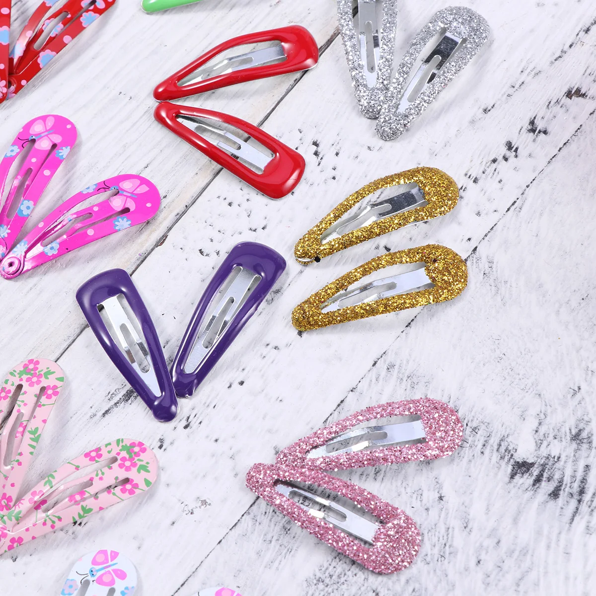 

100pcs Kids Hair Clips Colorful Barrettes Ultra Safe Exquisite Design Comfortable Easy Hair Prom Party Church