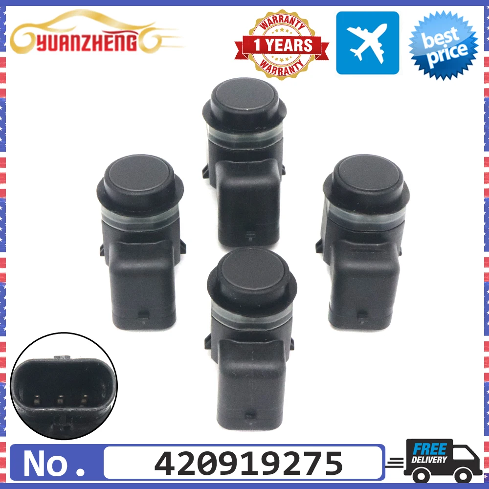 4pcs/lot 420919275 NEW PDC Parking Sensor For Volkswagen Golf Jetta Touran Passat Tiguan Audi A1 A3 A5 A6 A7 A8 Seat Altea Exeo