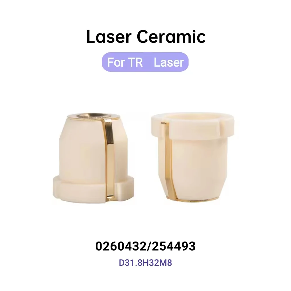Header 5Pcs/Lot High Quality 0260432/254493 Laser Ceramic Parts For TR Fiber Laser Cutting Machine Co2 Laser Cutting Machine