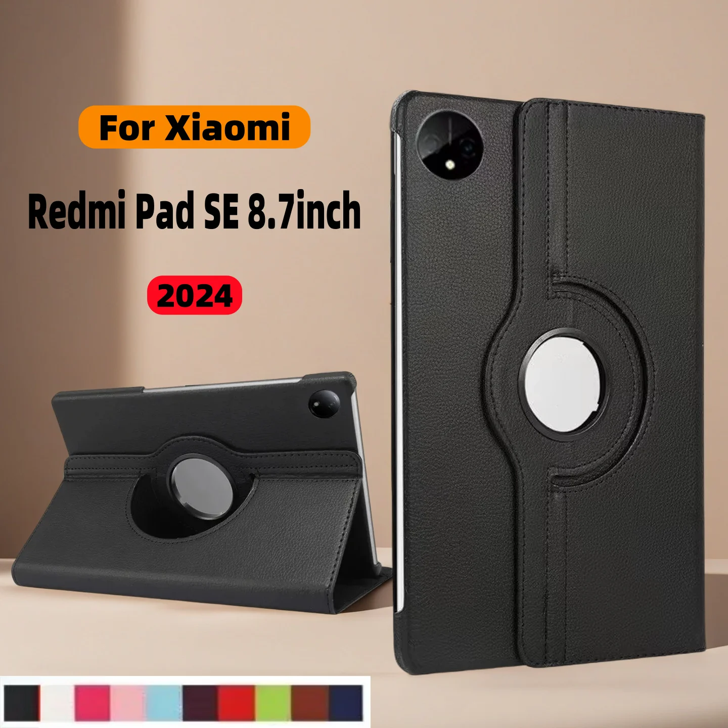 

Чехол для Xiaomi Redmi Pad SE 8,7 дюйма 360° ° Чехлы для планшетов с вращающейся подставкой для Redmi Pad SE 8 7, чехол для Xiaomi Pad SE 8,7 дюйма, 4g 2024