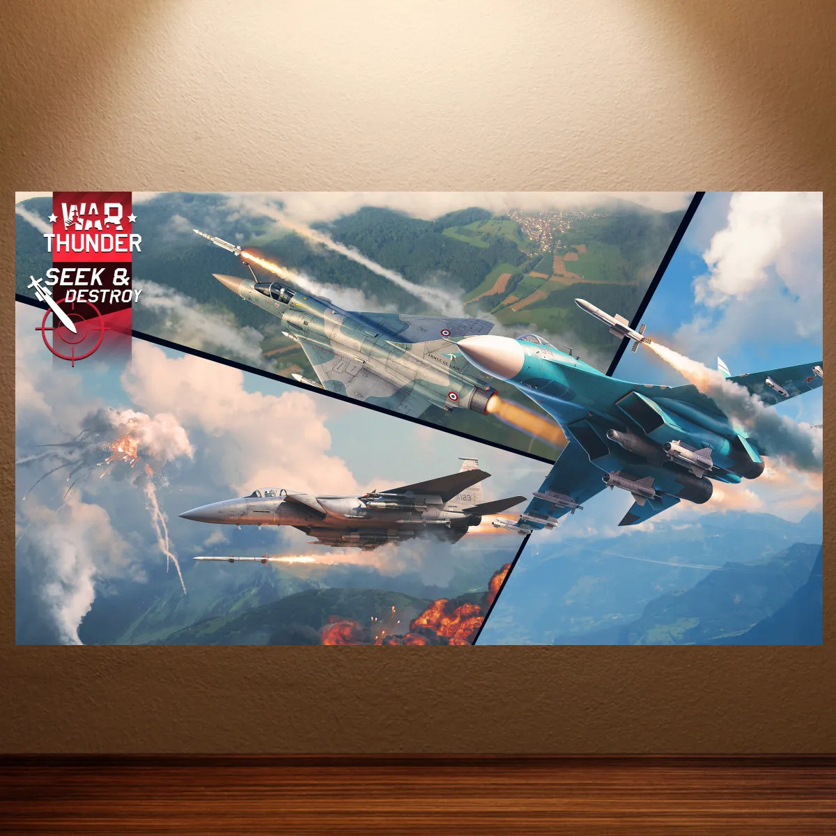 War Thunder Poster World of Tanks Game Poster Military Aircraft Canvas Wall Painting Living Room Wall Decor Room Wall Stickersrs