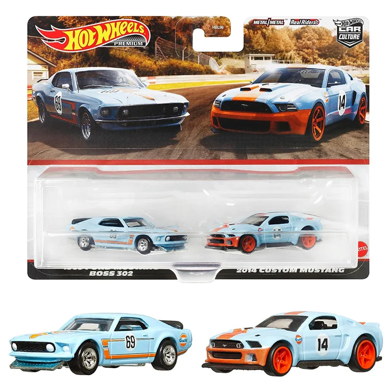 Premium 1:64  Car Culture Original Hot Wheels Toys for Children Diecast Toyota Supra Ford Custom MustangBoys  Boss Birthday Gift