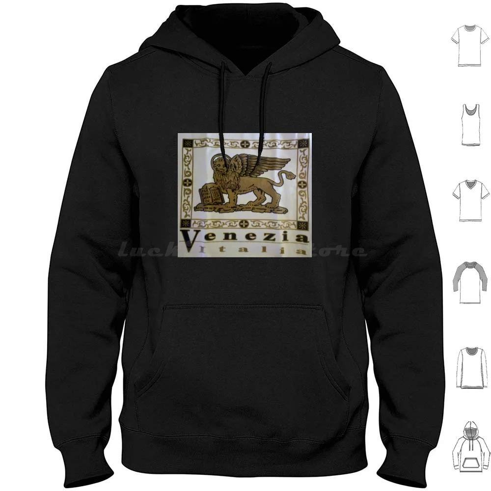 Logo Venezia Hoodie Cotton Long Sleeve Il Leone Di San Marco