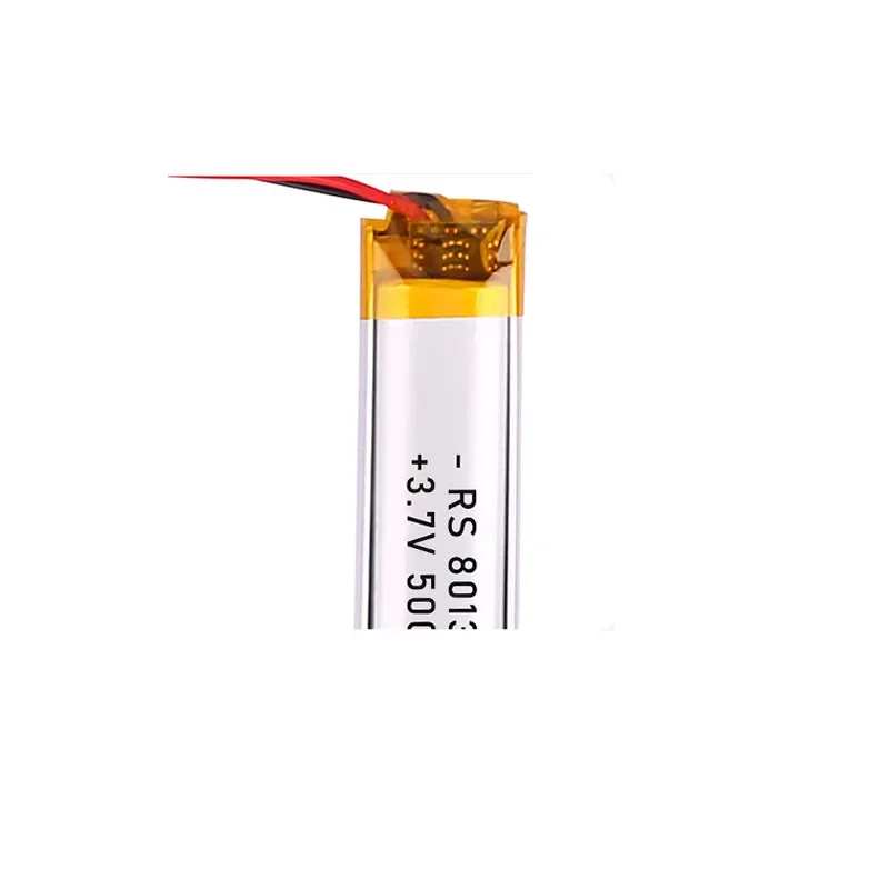 Hot BCAK 801350 3.7V Lithium Polymer Lithium Battery 500mAh 1C for Smart Bracelet Pedometer Fingertip Gyroscope Bluetooth