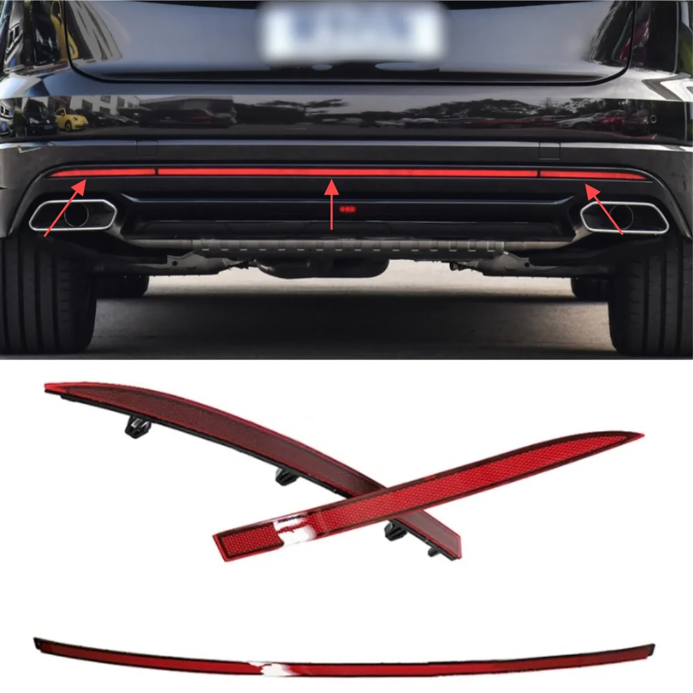 For 2019-2023 Volkswagen Touareg rear bumper reflector reflective warning light strip OEM 760945105L  106R  103M