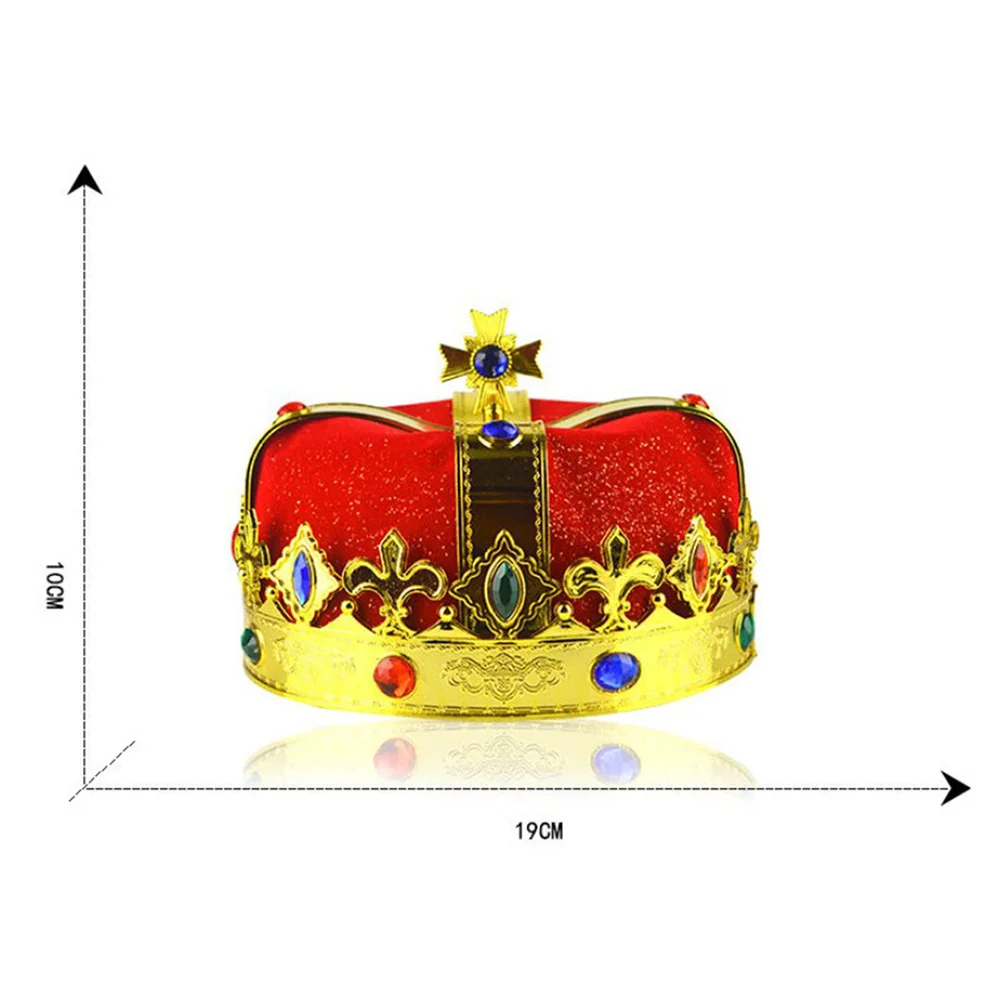 

2pcs King Set Lightweight Halloween Party Masquerade Costume Props For Adults Teens Unisex Cosplay Theater