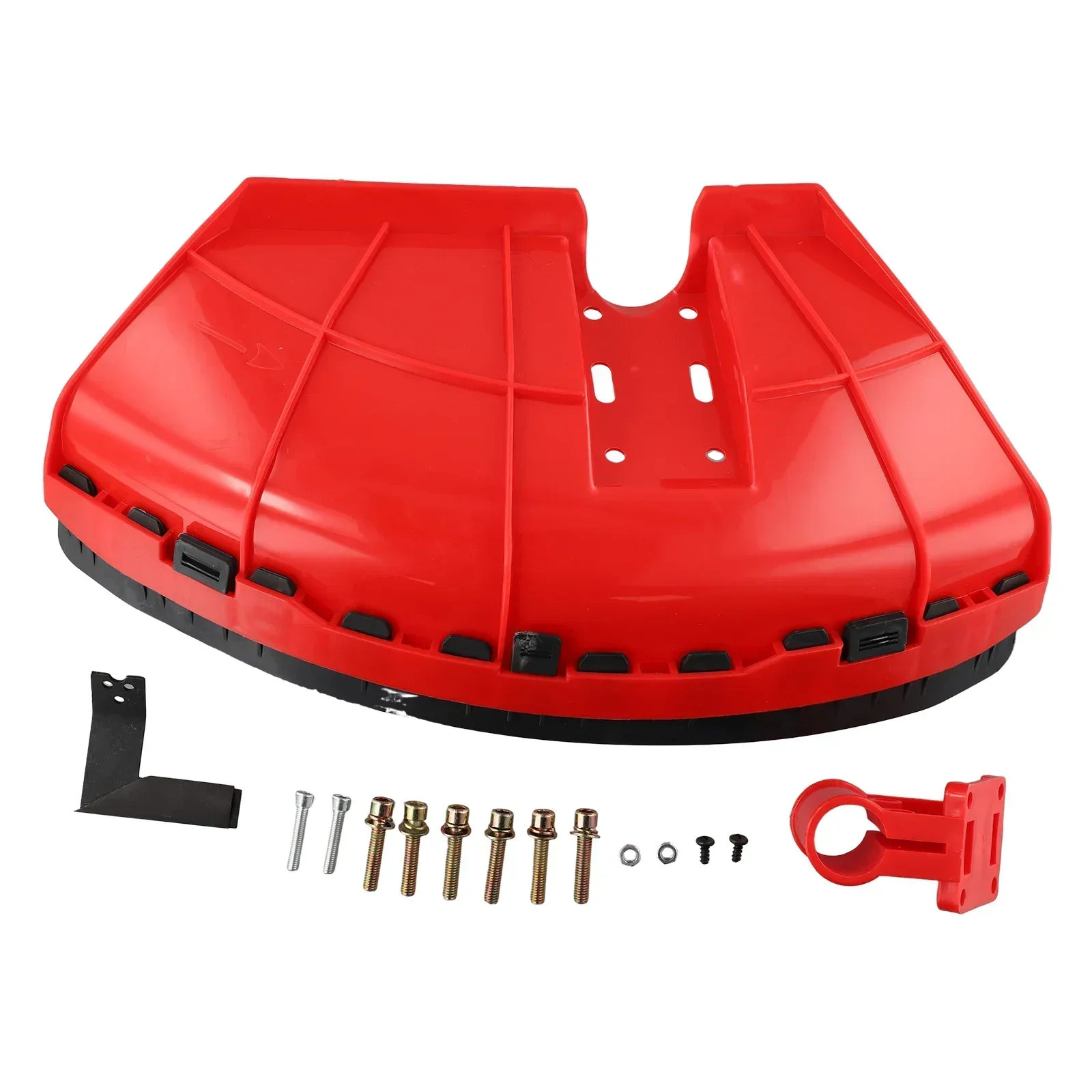 Imagem -06 - Trimmer Guarda Escudo 4in1 Roçadora Guarda Braçadeira Placa Universal Trimmer Escova Cortador de Proteção Capa Cortador de Grama Peças do Jardim