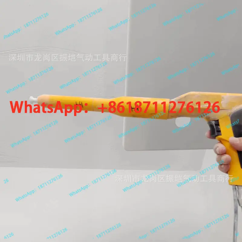 Automatic manual electrostatic spray gun extended rod flat round nozzle electrostatic powder spray gun head accessories