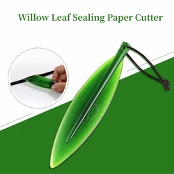 Willow leaf sealing paper cutter Willow Leaf Knife Four-sided Seal Glue Separating Tools Open Letter Cutter DIY Hobby Knife