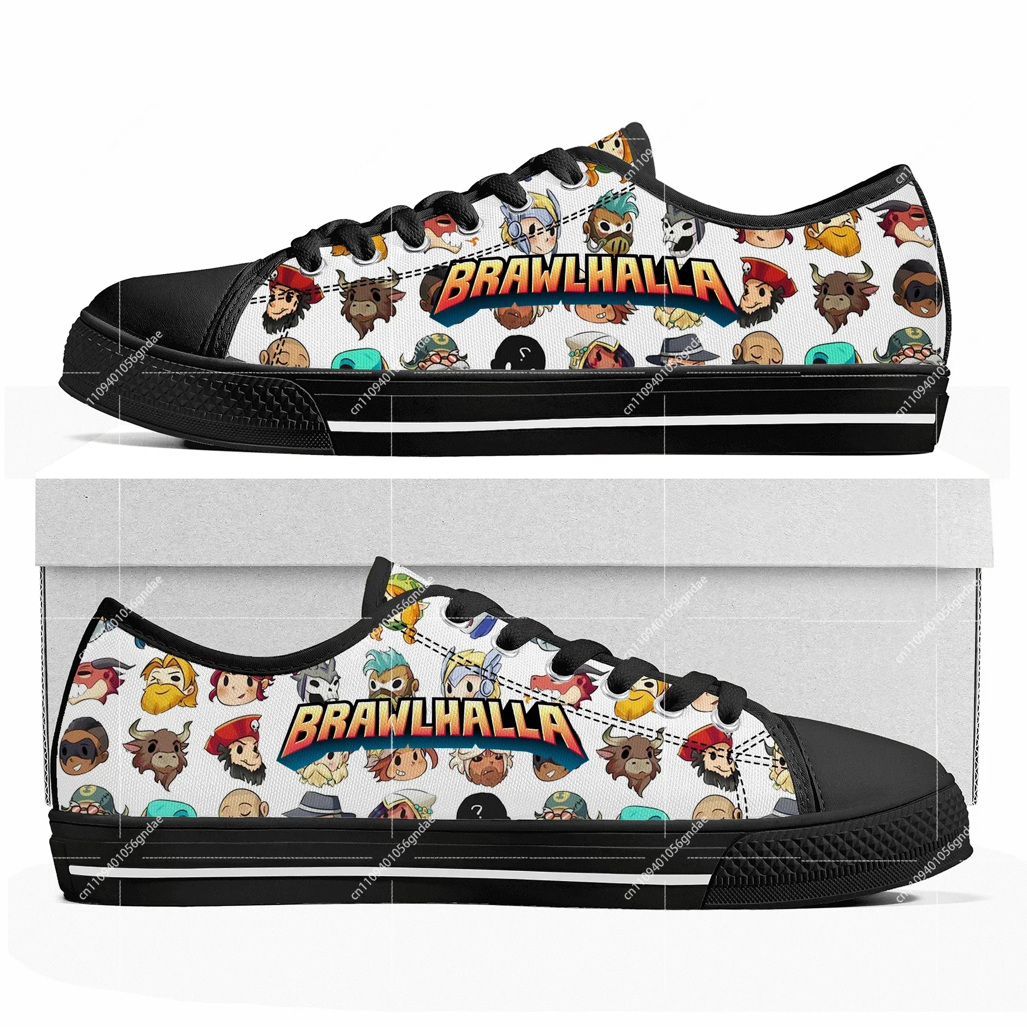 

Brawlhalla Custom Low Top Sneakers Cartoon Game Women Men Teenager Shoes Casual Fashion Tailor Made Canvas Sneaker