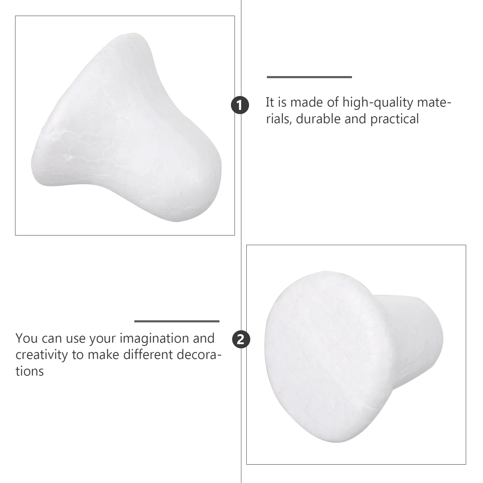 

50pcs Christmas Jingle Diy Foams Jingle Bell Mould Bell Mold White DIY Crafts Hanging naments Decorative Bells for Craft Making