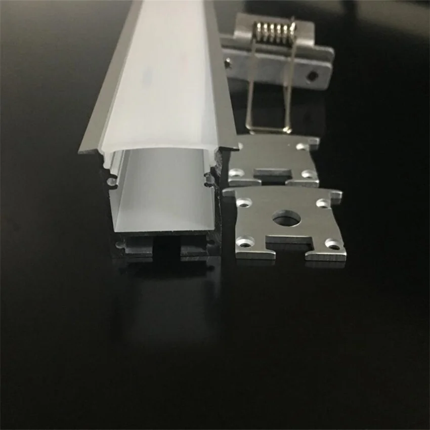 

2.5m/pcs Cabinet Ceiling Light Strip Alu U Shape Housing Channel Diffused Cover Recessed Aluminum Extrusion Led Profile