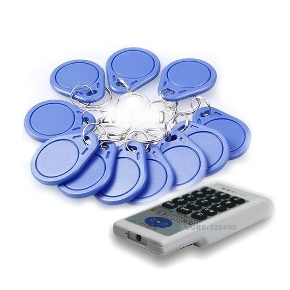 10Pcs 125Khz Key Copy Rewritable Writable Rewrite EM ID T5577 keyfobs RFID Tag Ring Card Proximity Token Access Duplicate