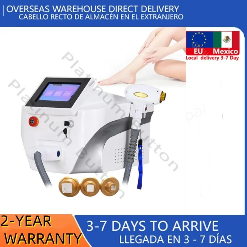 Diodo laser755 808 1064nm multi comprimentos de onda máquina de remoção de pêlos cabeça de resfriamento depilador a laser indolor rosto corpo depilação