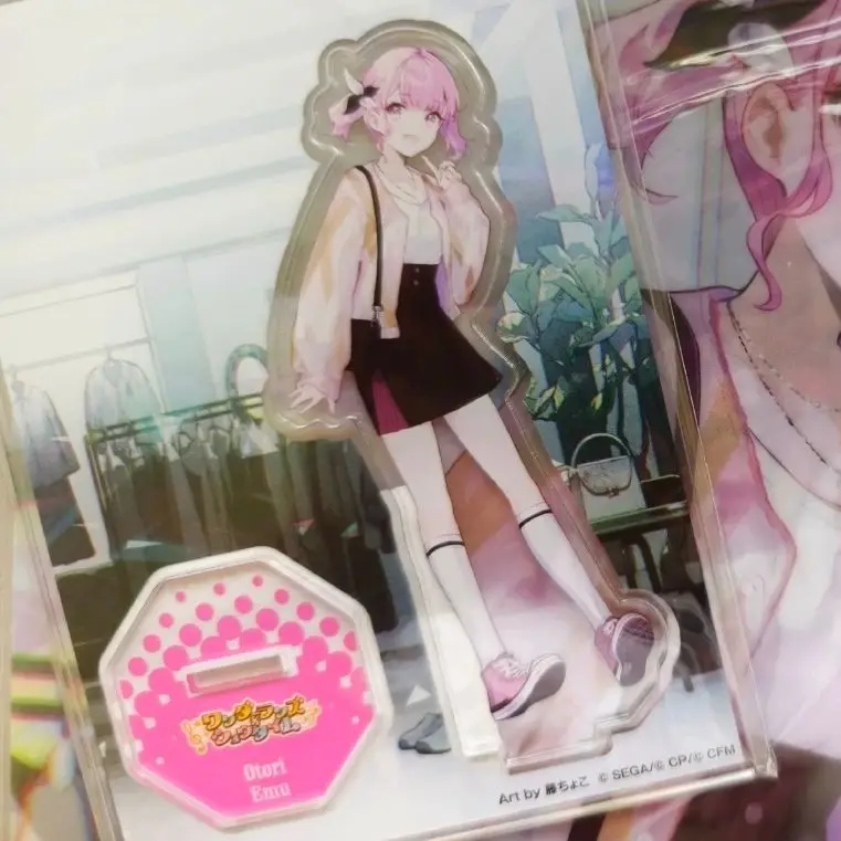 Otori Emu حامل أكريليك مشروع Sekai أنيمي الشكل الدائمة نموذج سطح المكتب لوحة حامل الحلي هدية عيد ميلاد الفتاة